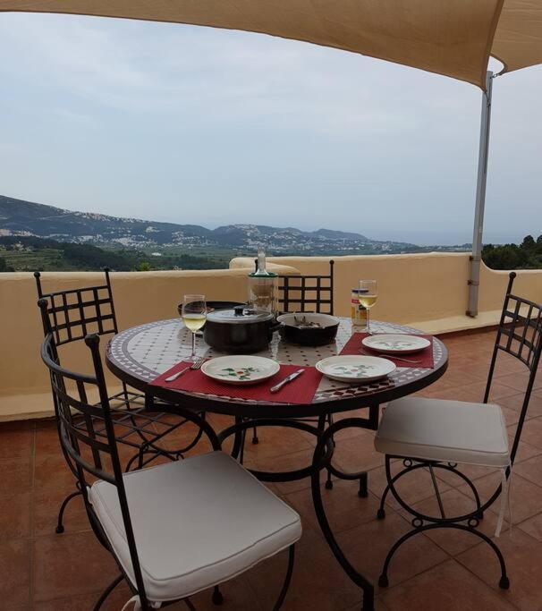 Casa Vista Moraira Met Fantastisch Zeezicht En Gemeenschappelijk Zwembad Appartement Teulada