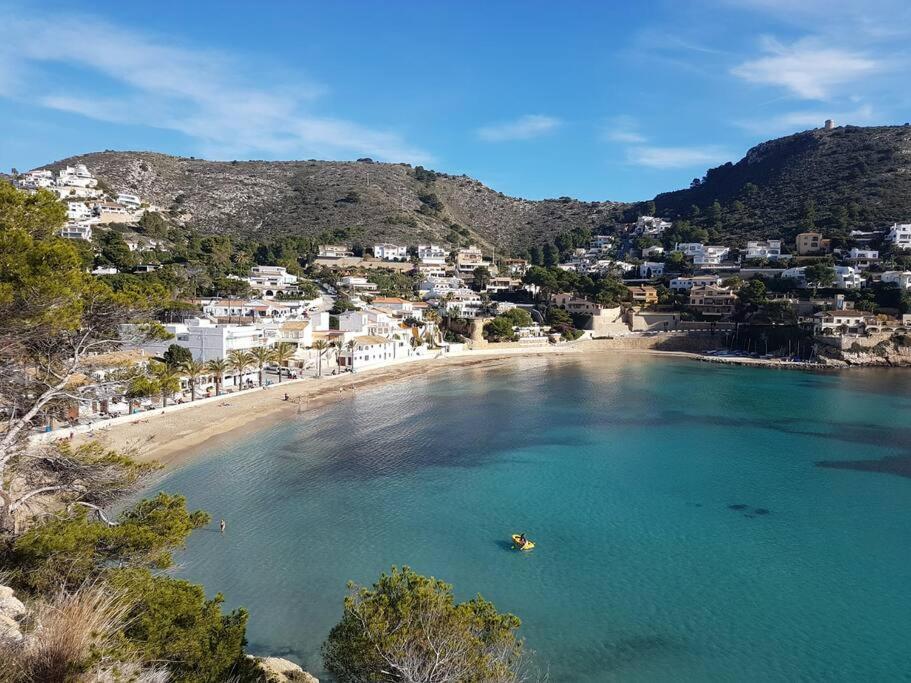 Casa Vista Moraira Met Fantastisch Zeezicht En Gemeenschappelijk Zwembad Teulada