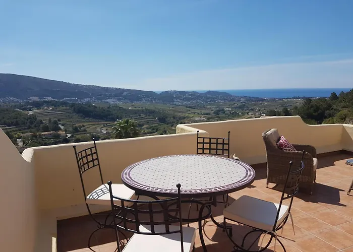 Casa Vista Moraira Met Fantastisch Zeezicht En Gemeenschappelijk Zwembad