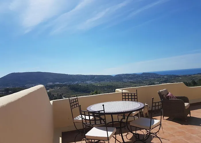 Casa Vista Moraira Met Fantastisch Zeezicht En Gemeenschappelijk Zwembad