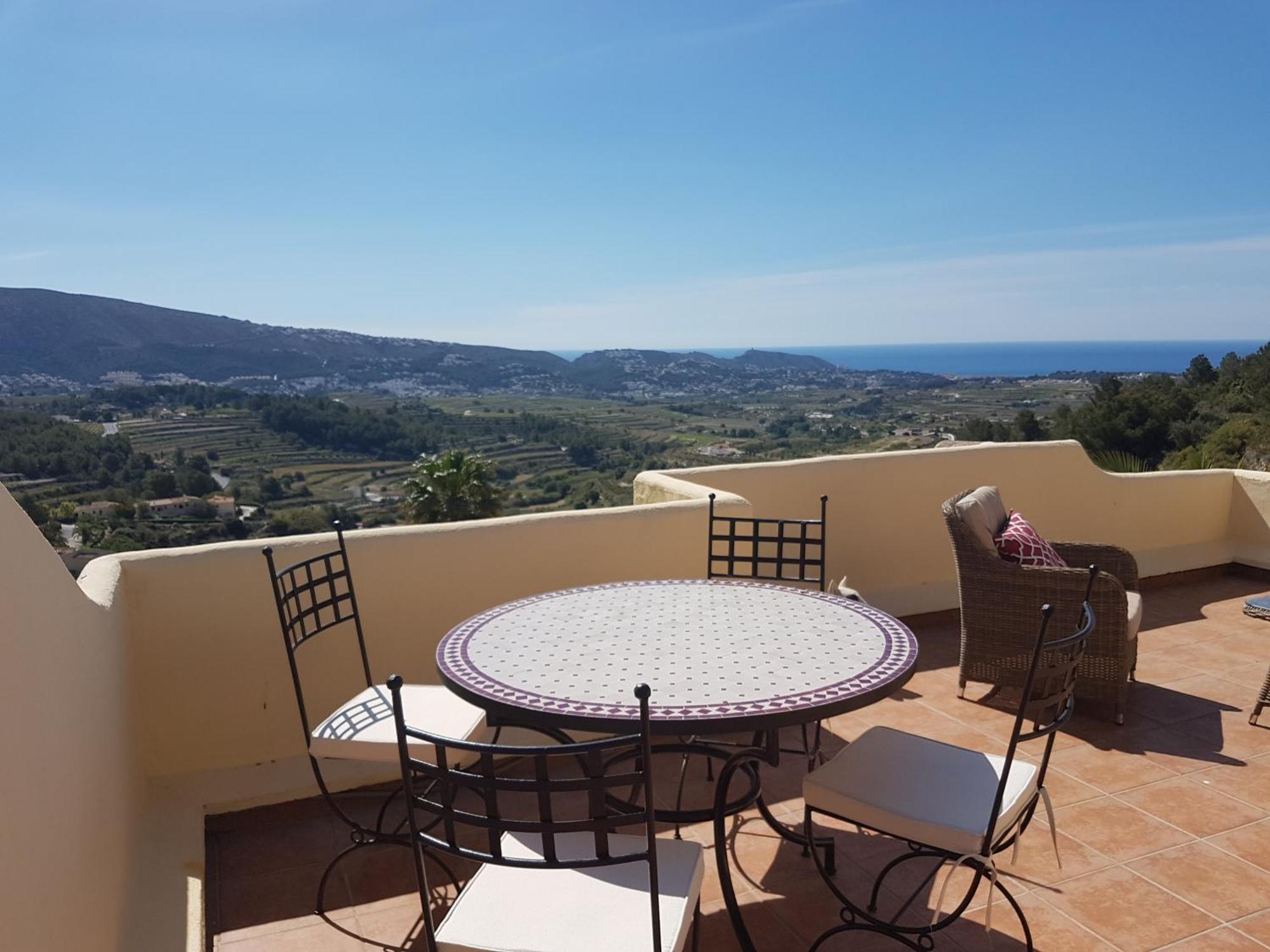 Casa Vista Moraira Met Fantastisch Zeezicht En Gemeenschappelijk Zwembad